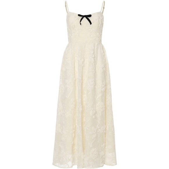 Flora Ribbon Long Dress (Size: S) - Picture 1 of 3